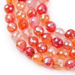 Natural Banded Agate Beads Strands&nbsp;G-B191-A01-6mm