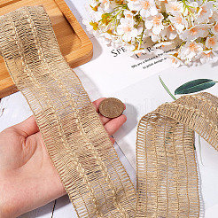 2mのジュートタッセルリボン  ヘシアンリボン  ジュエリー作りのための  淡い茶色  2-1/2インチ（63mm）  約2.19ヤード（2m）/ロール&nbsp;OCOR-WH20006-05