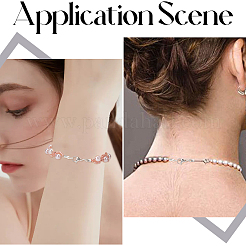 1200スタイルの鉄製折りたたみ式カシメエンドパーツ子4個  ゴールデン＆シルバー  6~9x3~3.5x4mm  穴：1~2mm  300個/スタイル&nbsp;IFIN-SP0001-07
