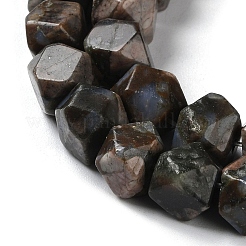 Natural Glaucophane Star Cut Round Beads Strands&nbsp;G-M418-C12-01