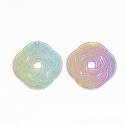 Ion Plating(IP) 201 Stainless Steel Filigree Pendants&nbsp;X-STAS-S108-72