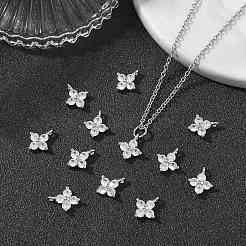 SHEGRACE Brass Cubic Zirconia Charms&nbsp;XGRQ4H448-680P-A