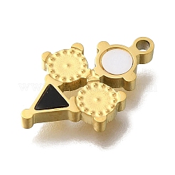 Ion Plating(IP) 304 Stainless Steel Manual Polishing Charms&nbsp;STAS-M059-02G-03