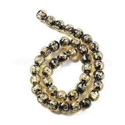Handmade Foil Lampwork Beads Strands&nbsp;FOIL-K003-06B-20