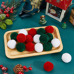 18Pcs 3 Colors Polyester Pompom Ball&nbsp;AJEW-CY0001-86