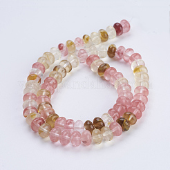 Tigerskin Glass Beads Strands&nbsp;G-P354-17-8x5mm