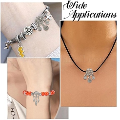 4Pcs 2 Styles Alloy European Beads&nbsp;FIND-YW0009-98