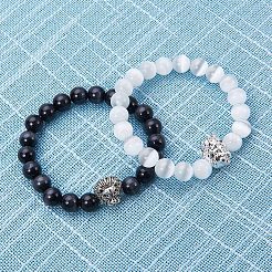 Lion Head Alloy Beads&nbsp;PALLOY-PH0012-04