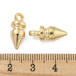 CCBプラスチックペンダント  コーンペンダント  ゴールドカラー  17.5x7mm  穴：2.2mm&nbsp;CCB-L014-39G