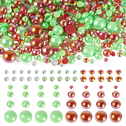 半円形 ABS プラスチック カボション  ライム  3~9x1.5~4.5mm  100 G /セッティング&nbsp;FIND-TAC0038-08A