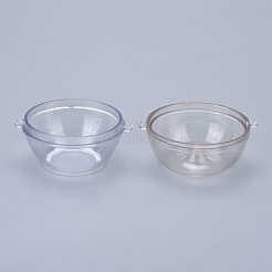 プラスチックキャンドル型  キャンドル作りツール用  リンゴの形  透明  84x73x62.5mm  穴：33mm  内径：63mm&nbsp;DIY-I035-09
