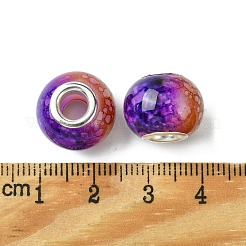 Two Tone Glass European Beads&nbsp;GPDL-K003-01H
