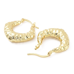 Rack Plating Brass Rhombus Hoop Earrings&nbsp;EJEW-B027-06G