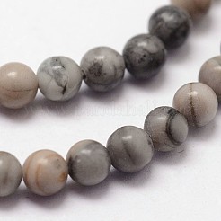天然多色碧玉/ピカソストーン/ピカソ碧玉ビーズ連売り  ラウンド  2mm  穴：0.5mm  約190個/連&nbsp;G-N0191-01-2mm