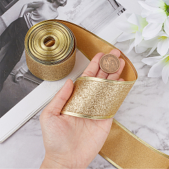 Sparkle Wired Edge Polyester Ribbon&nbsp;OCOR-WH0071-026A