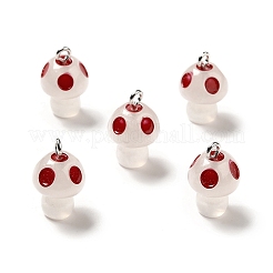Spray Painted Luminous Resin Pendants&nbsp;RESI-A017-05C