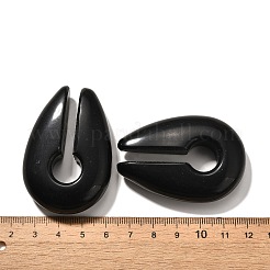 Natural Obsidian Ear Plugs Gauges&nbsp;G-I359-13D-03