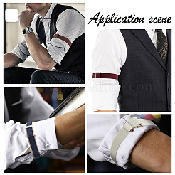 AHADEMAKER 5 Sets 5 Colors Unisex Polyester Elastic Adjustable Armbands&nbsp;BJEW-GA0001-07