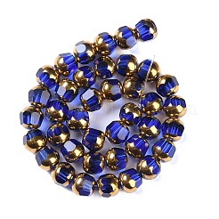 Electroplate Glass Beads Strands&nbsp;EGLA-Q128-04A-FP01