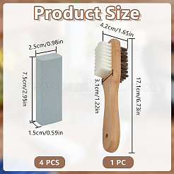 1Pc Plastic & Rubber Bristle Shoe Cleaning Brushes&nbsp;AJEW-DR0002-49