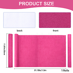 フェイクスエードブックカバー  ノートブックラップ  長方形  カメリア  300x1300mm&nbsp;DIY-WH0349-138K