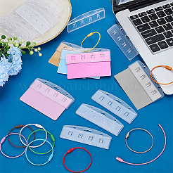 10Pcs 10 Colors Baking Paint Stainless Steel Cable Wire Keychains&nbsp;AJEW-FG0005-30