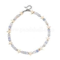 Natural Banded Agate Bead Necklaces&nbsp;NJEW-JN06623