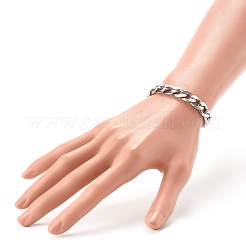 Tarnish Resistant 304 Stainless Steel Curb Chains Bracelets&nbsp;BJEW-JB06273-02