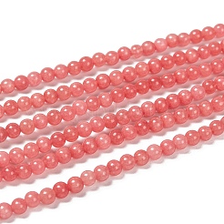 Natural Malaysia Jade Bead Strands&nbsp;G-M101-4mm-04