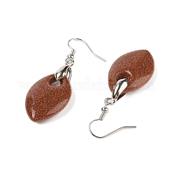 Natural & Synthetic Mixed Stone Dangle Earrings&nbsp;EJEW-F343-B