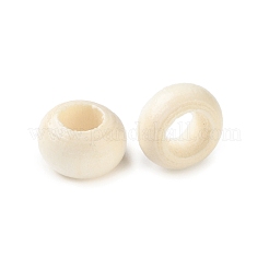 Spray Painted Wooden European Beads&nbsp;WOOD-A029-06A