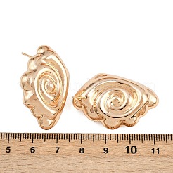 真鍮製スタンドピアス  ウイング  18KGP本金メッキ  35.5x23mm&nbsp;EJEW-H168-04G