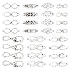 42Pcs 7 Styles Tibetan Style Alloy Connector Charms&nbsp;FIND-TA0003-14