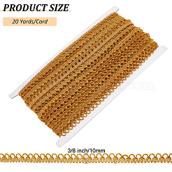 20 Yards Polyester Braided Metallic Lace Trim&nbsp;DIY-WH0491-46B