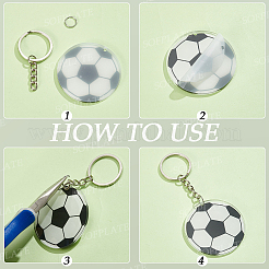 DIY Sports Ball Keychain Making Kits&nbsp;DIY-SP0007-37