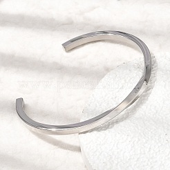 304 Stainless Steel Cuff Bangles for Women&nbsp;BJEW-H644-04P