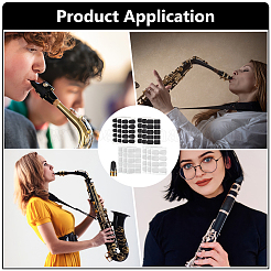 4 Styles Food Grade Silicone Saxophone & Clarinet Mouthpiece Cushions&nbsp;AJEW-NB0006-31