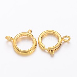 Brass Spring Ring Clasps&nbsp;KK-H419-G