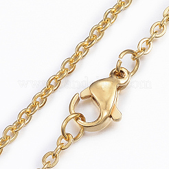 304 Stainless Steel Cable Chain Necklaces&nbsp;NJEW-H445-04G