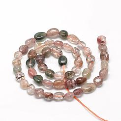 Natural Rutilated Quartz Beads Strands&nbsp;G-R445-6x8-38