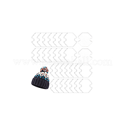 アクリル板50枚  DIYポンポン作り用品  六角  18x18x3mm&nbsp;DIY-BC0013-76A