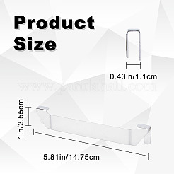 304 Stainless Steel Barbecue Tool Holder Clips&nbsp;TOOL-WH0155-06P