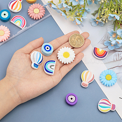 20Pcs 20 Style Silicone Beads&nbsp;SIL-CA0002-81
