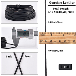 5M Cowhide Leather Cords for DIY Craft&nbsp;WL-GF0001-25A-01