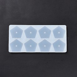 シリコンモールドを作るDIY回転香りのキャンドル  五角形  ホワイト  9.2x19.5x0.7cm  穴：4mm  内径：4.3x4.6のCM&nbsp;LS-DIY-E055-37