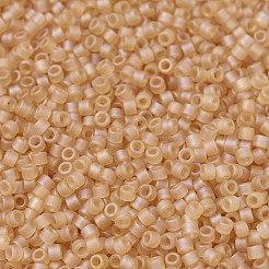 MIYUKIデリカビーズ  シリンダー  日本製シードビーズ  11/0  （db0852)マット透明ライトトパーズab  1.3x1.6mm  穴：0.8mm  約2000PCS /ボトル  10 G /ボトル&nbsp;SEED-JP0008-DB0852