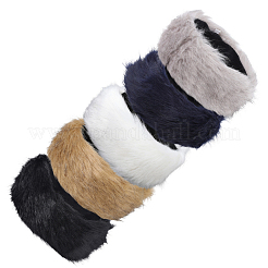 1Pc Faux Fur Fiber Yarn Warmer Headbands&nbsp;COHT-CY0001-01E