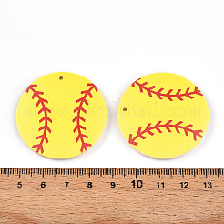Printing Wood Pendants&nbsp;WOOD-N016-52B-01