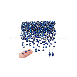 2連売り天然ラピスラズリビーズ連売り  多面カット  ロンデル  3.5~4x2.5~3mm  穴：0.7mm&nbsp;G-NB0005-77