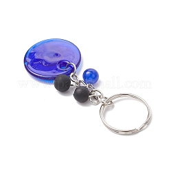 3Pcs Handmade Lampwork Evil Eye Keychains&nbsp;KEYC-JKC01252-03